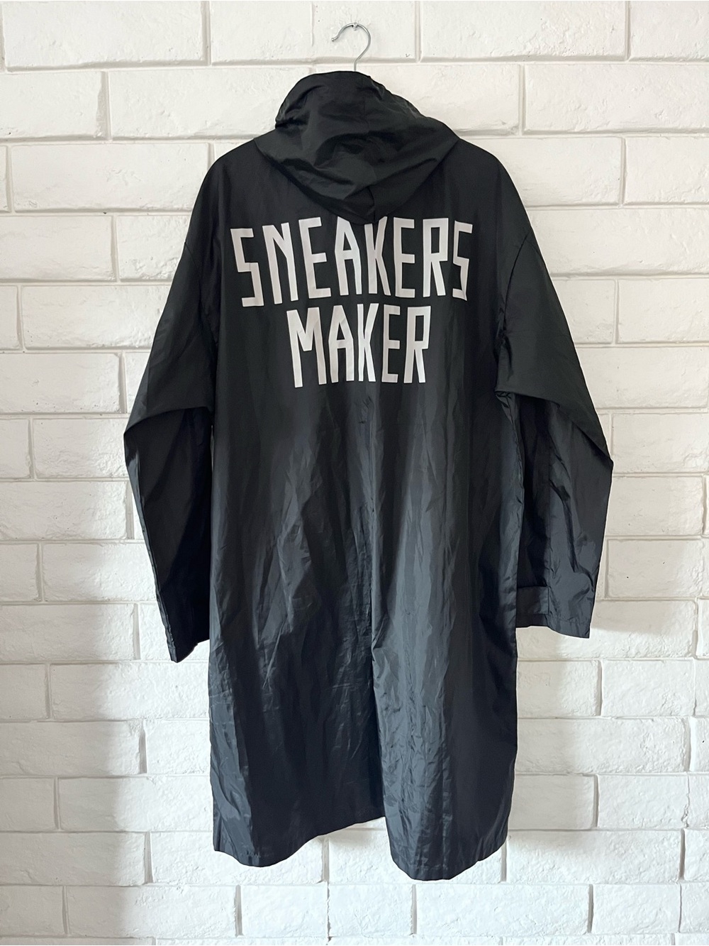 Golden Goose Sneaker Maker One Size Lab Windbreaker Coat Black Size Large Unisex - Picture 3 of 6